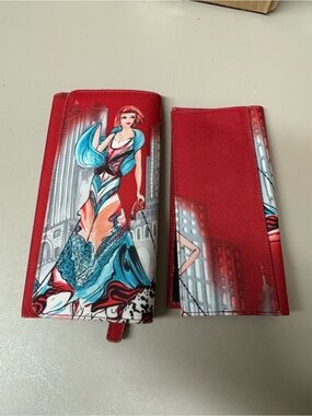 Brighton Fashionista Cover Girls Slim Folio Women's Wallet Set, Checkbook Cover